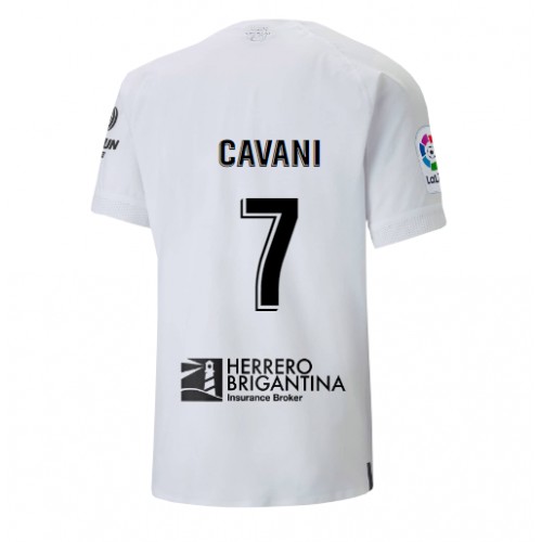 Valencia Edinson Cavani #7 Hjemmedrakt 2022-23 Kortermet Valencia Edinson Cavani #7 Hjemmedrakt 2022-23 Kortermet